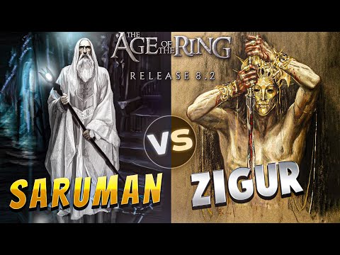Saruman vs Zigûr | Age of the Ring Mod 8.2 | Which one is stronger?