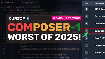 Cursor Composer 1 & SWE-1.5 (Fully Tested): LOL, HOW CAN A $10B COMPANY MAKE A MODEL THIS BAD?