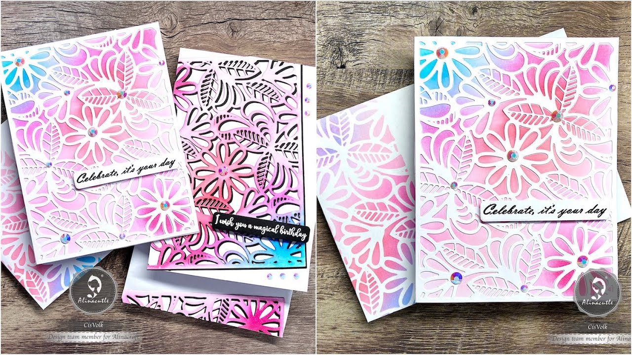 SIZE PROBLEM SOLVING Floral Background Die Cuts Tutorial from