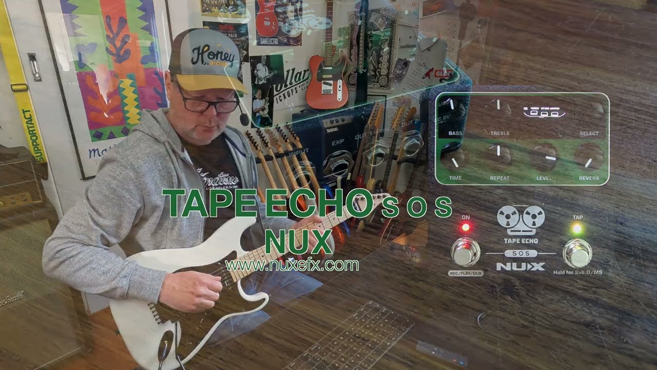 NUX: TAPE ECHO NDD-7 - 1600ms Space Echo-type Delay (GREAT fun!) - YouTube