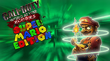 "SUPER MARIO ZOMBIES" [WAW Custom Zombies] Funny Moments!!