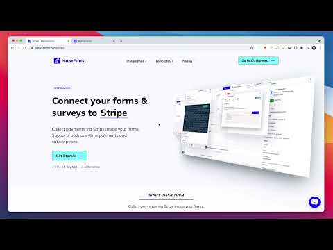NativeForms / Stripe - Integration Preview