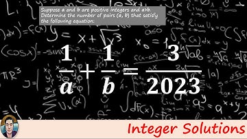 Can you find all the Integer solutions?