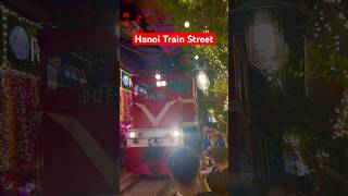Hanoi’s CRAZIEST Train Street! 😱🔥 Train Street Vietnam 🇻🇳#hanoi #trainstreet  #vietnam