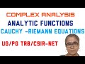 COMPLEX ANALYSIS -ANALYTIC FUNCTION -C-R EQUATIONS-CSIR NET -UG TRB-MATHS-ONLINE CLASSES #ugtrbmaths