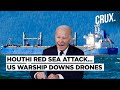 Houthi Missile Attack In Red Sea | US, Israel Slam Iran As USS Carney Destroyer Downs Three Drones