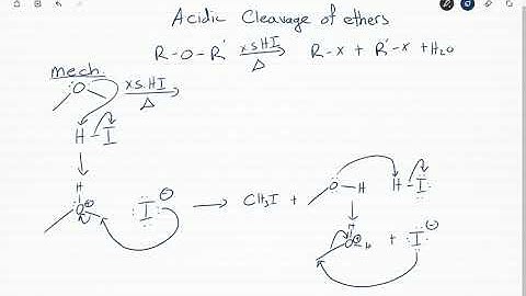 Acidic cleavage of ethers