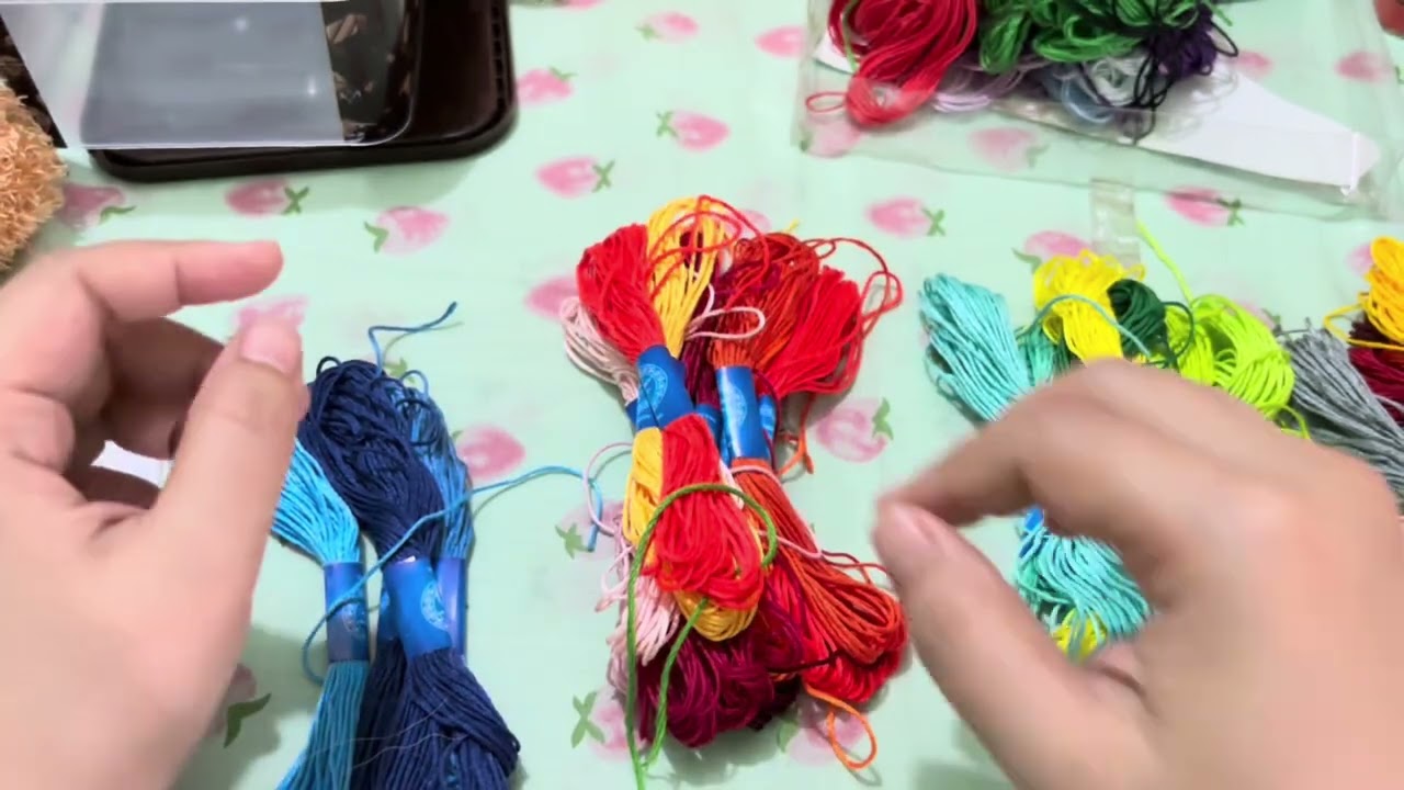 Grouping embroidery thread 