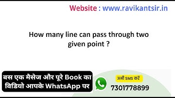 How many line can pass through two given point ?