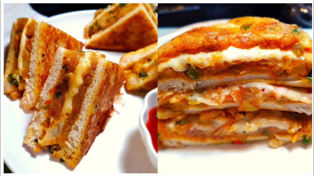 Cheesy Potato Egg Sandwich Recipe Potato Cheese Sandwich Without a