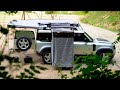 How to perfect camping alone  land rover defender car camping  overland mods