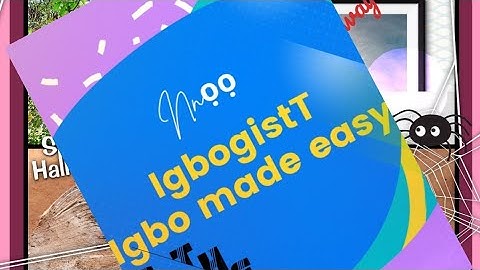 Learn Igbo Command Lesson 2