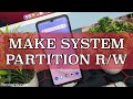 How to make system partition read write rw via fastboot commands