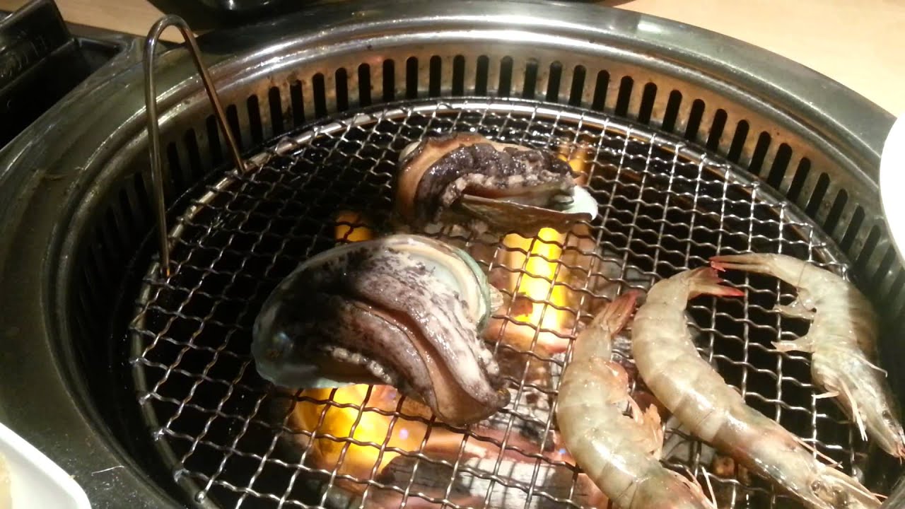 Abalone grilled alive! YouTube