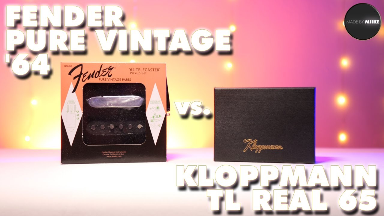 FENDER PURE VINTAGE '64 vs. KLOPPMANN TL REAL 65 (Tele Pickup Shootout)