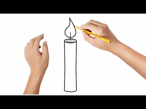 Vídeo: Como Desenhar Uma Vela