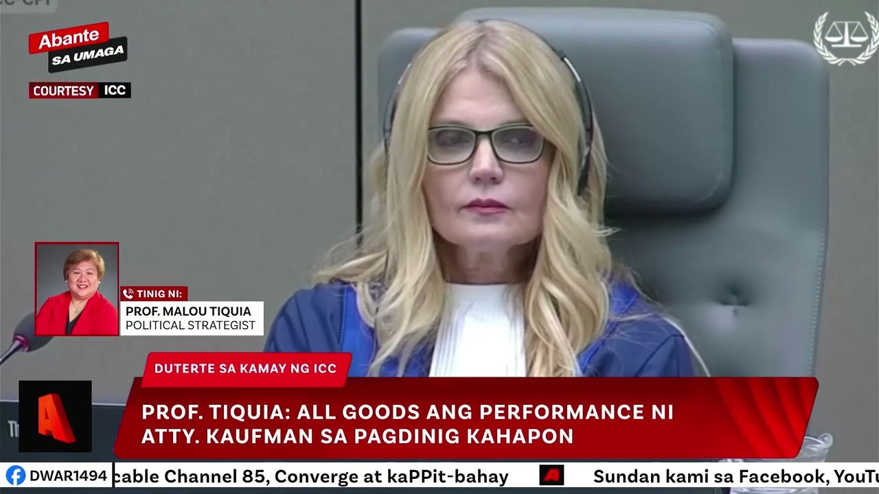 Malou Tiquia: “All goods” ang pahayag ng abogado ni Rodrigo Duterte