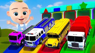 Wheels On The Bus + More Baby songs | Slide, Shapes & Transformation | Kids Songs & Nursery Rhymes