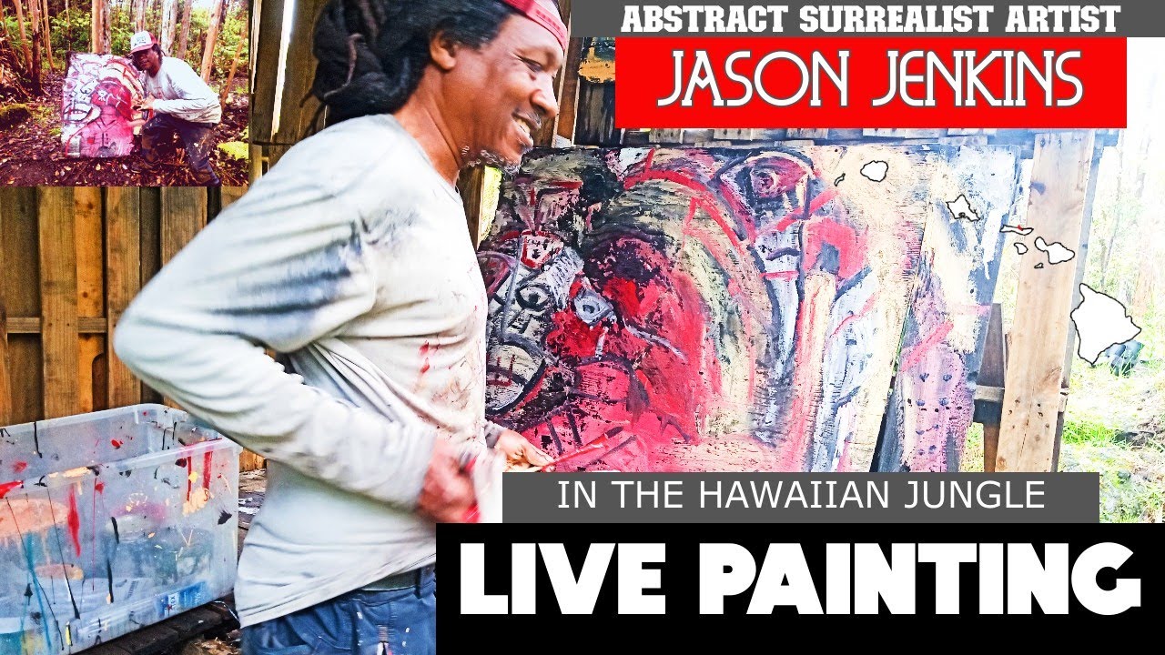 Live Painting in the Off-Grid Gallery