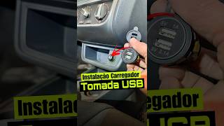 Instalação Carregador USB / Tomada USB #carros #somautomotivo #shorts
