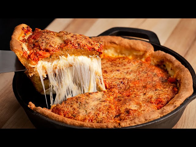 Chicago Deep Dish Pizza ~ Recipe, Queenslee Appétit, Recipe