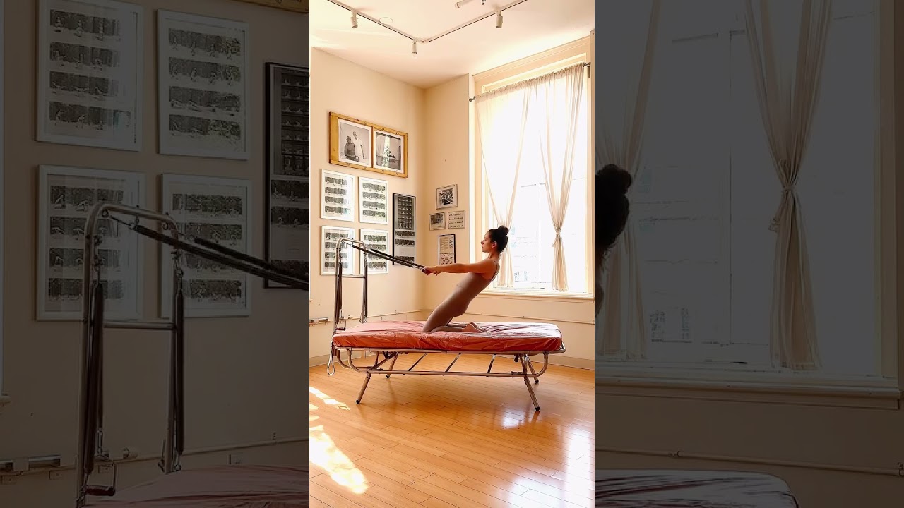 Thigh Stretch on the Original Pilates&rsquo; Bednasium with Elaine Ewing | Rhinebeck Pilates