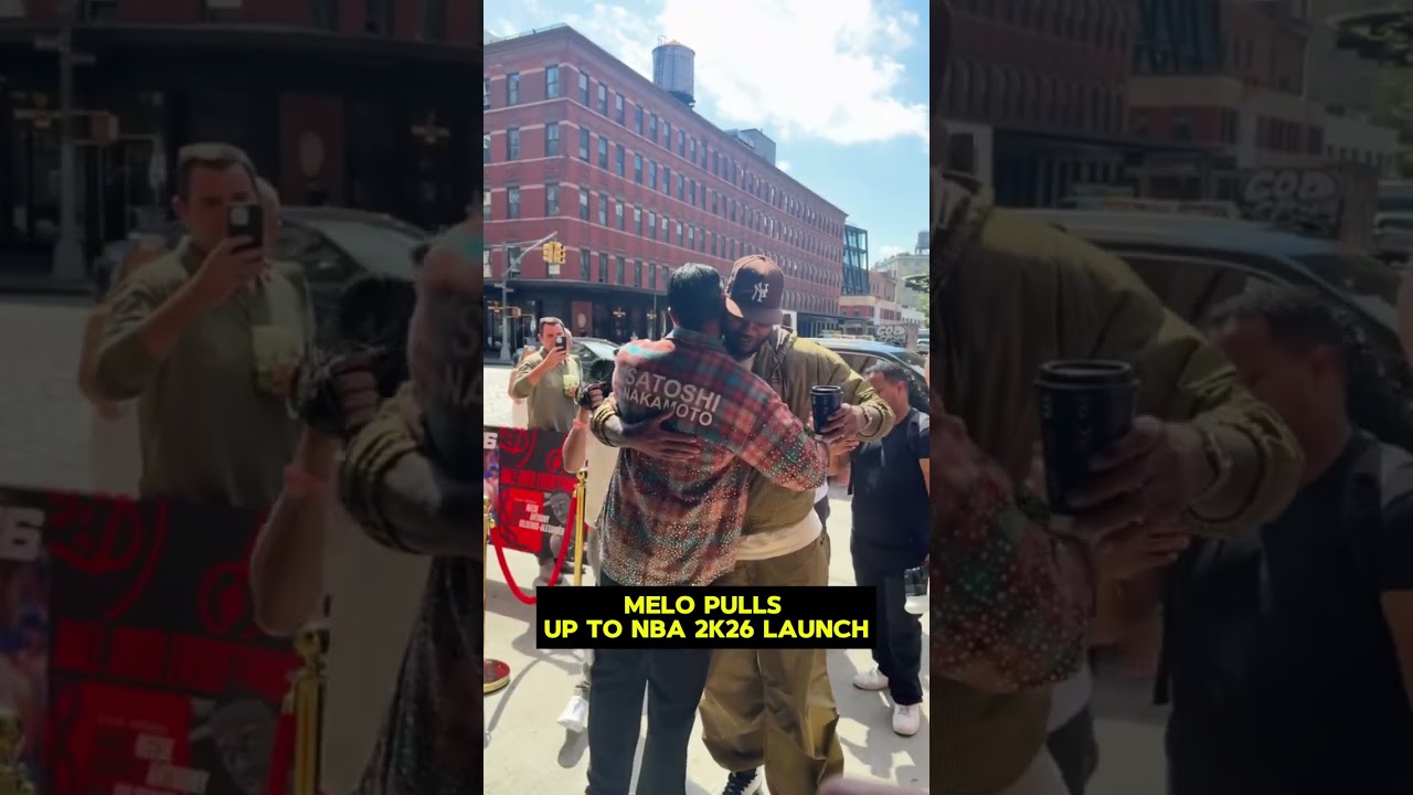 Carmelo Anthony PULLS UP to NBA 2K26 Launch  🔥🏀 | Sports Illustrated