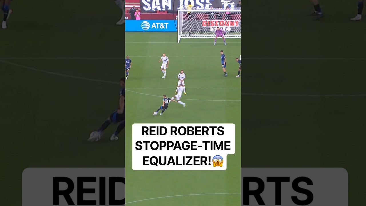 Reid Roberts THROUGH TRAFFIC🤯 for the STOPPAGE-TIME EQUALIZER!🚨