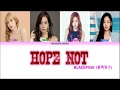 BLACKPINK  (블랙핑크) Hope Not Lyrics (Color Coded Lyrics Eng/Rom/Han/가사)