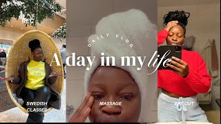 A day in my life Vlog|| Massage|| Swedish language class