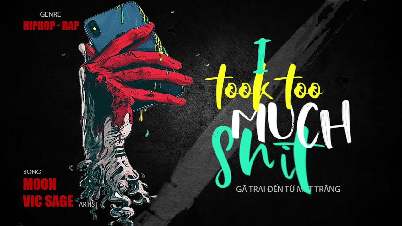 Rap song lyrics video #1. The Moon by Vic Sage - Trap Rap | Rap n Hip Hop albums