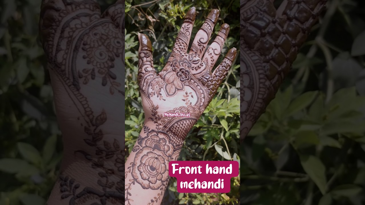 Front hand mehandi|| mehandi by pj 🎀 || new design 🤌|| subscribe|| new viral design || 