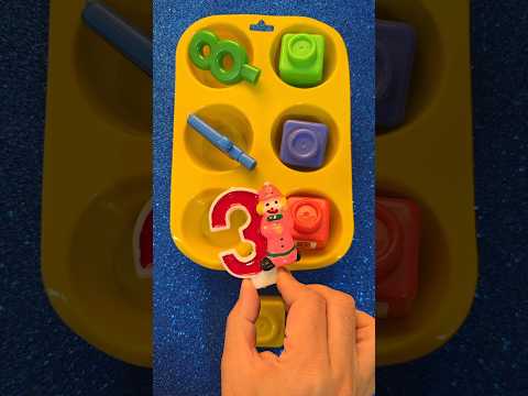 جوني جوني تعليم الألوان بأرقام الشمع ومكعبات الحروف