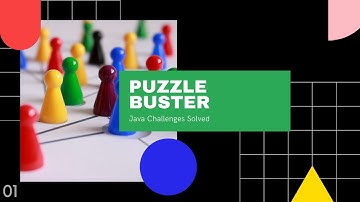 Puzzle Buster | Java Challenges Solved | 01
