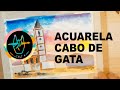 CABO DE GATA|| ACUARELA [ TU ARTE LO PARTE ]