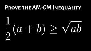 Prove the Inequality of Arithmetic and Geometric Means (AM-GM inequality)