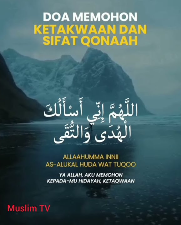 doa memohon ketaqwaan dan sifat qonaah#Shorts