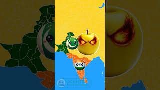 Part 10 - Pakistan &amp; India Friendship Vs Garbage Monster #countryballs​ #countries​ #shortsvideo​