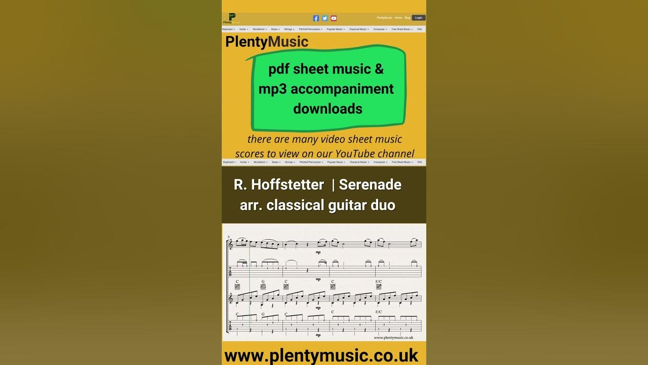 Learn This Easy Guitar Duo Song With Sheet Music from PlentyMusic!