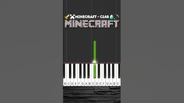 C418 - Minecraft (From Minecraft) Piano Tutorial #minecraft