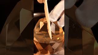 Cutting a diamond pudding block with surreal precision #ai #asmr #abstract