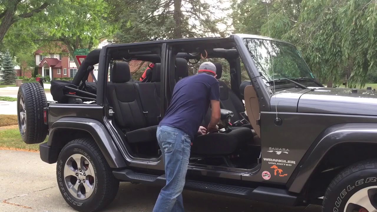 How long does it take from Jeep naked to soft top and doors - YouTube