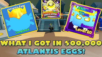 500,000 ATLANTIS EGGS GOT ME THIS... - Roblox Mining Simulator 2