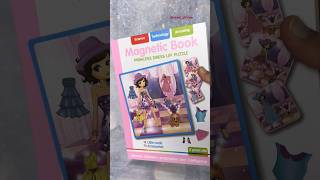 Opening Magnetic Book 😍 princess dress up puzzle 🎉