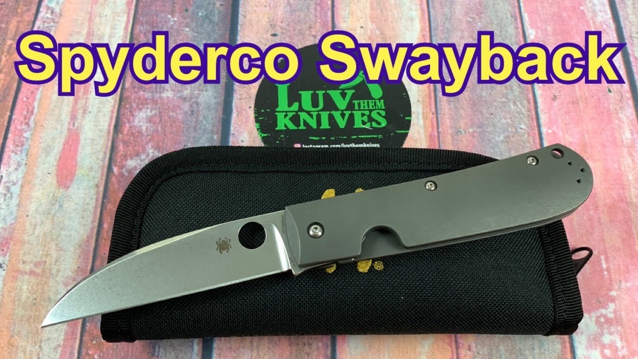 Spyderco C249TIP SwayBack /includes disassembly/ unfortunately a 