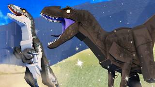 Vida de Velociraptor: Companheiros Agressivos! Night Feeder? | Roblox: Jurassic Blocky 🦖