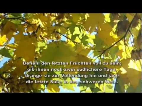 Herbsttag Autumn Day Rilke English Translation By Stefanie Hopkins Youtube