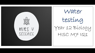 Water testing