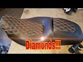 Harley Street / Road glide Seat Reupholstered in Double Stitch Diamonds