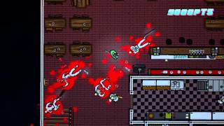 Hotline Miami 2 »HARD MODE walkthrough« 17.First blood (with glitches)